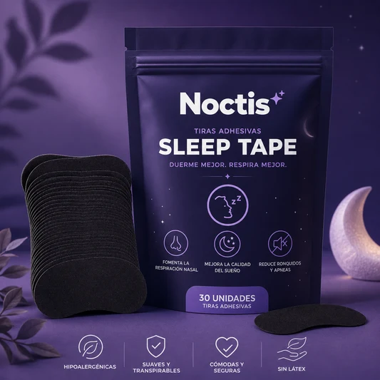 Tiras Bucales Anti-Ronquidos para un Mejor Descanso (30 uds.) | NoctisTape™