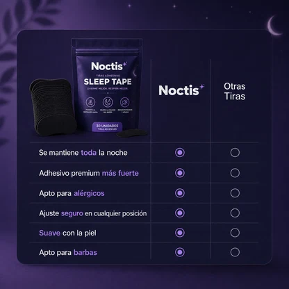 Tiras Bucales Anti-Ronquidos para un Mejor Descanso (30 uds.) | NoctisTape™
