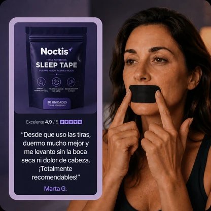 Tiras Bucales Anti-Ronquidos para un Mejor Descanso (30 uds.) | NoctisTape™