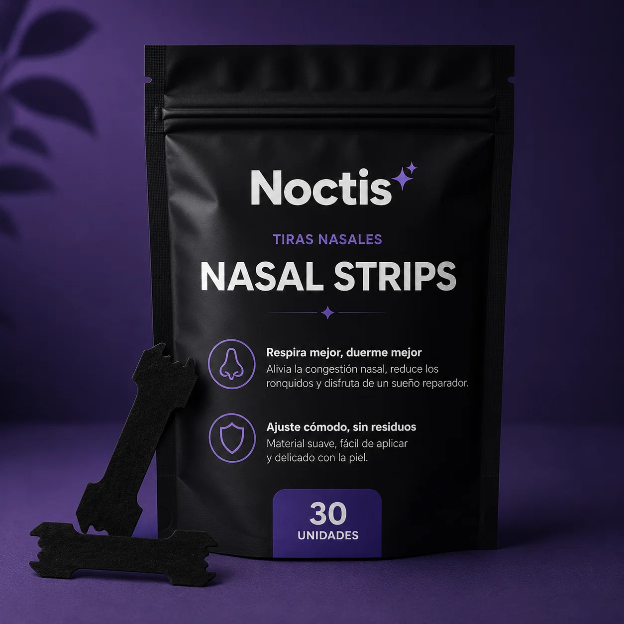 Tiras Nasales para Respirar y Dormir Mejor (30 uds.) | NoctisStrips™